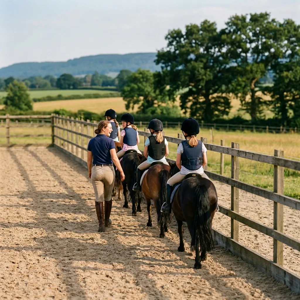 Cours de poney à Lans-en-Vercors, Isère